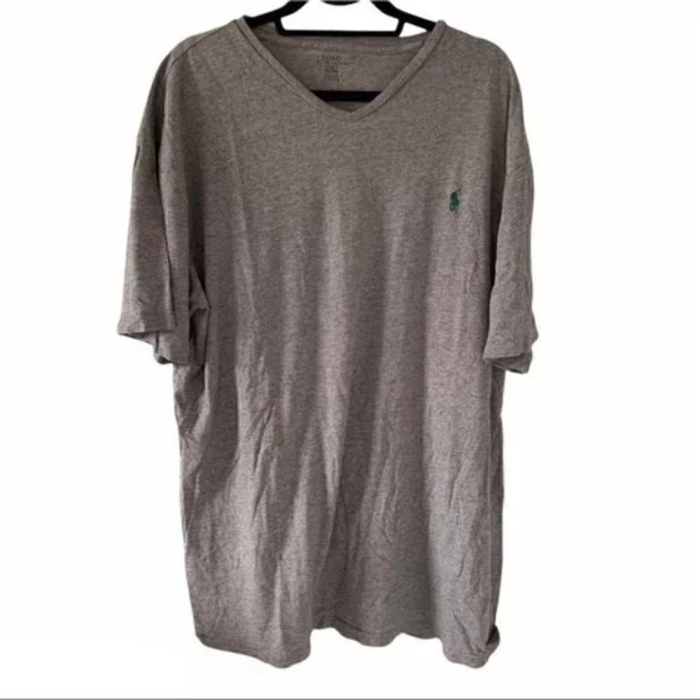 Ralph Lauren Men’s Polo Grey VNeck size L Tall